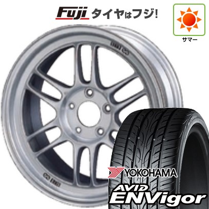【新品国産車用5穴100】 夏タイヤ ホイール4本セット 215/45R17 ヨコハマ エイビッド エンビガーS321 ENKEI エンケイ Racing RP-F1 7.5J 17インチ(送料無料)