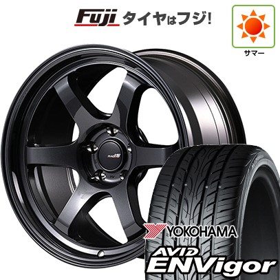 【新品国産車用5穴100】 夏タイヤ ホイール4本セット 215/45R17 ヨコハマ エイビッド エンビガーS321 MID WHEELS MID RACING R06 7.5J 17インチ(送料無料)