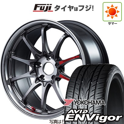 【新品国産車用5穴114.3】 夏タイヤ ホイール4本セット 225/45R18 ヨコハマ エイビッド エンビガーS321 RAYS レイズ ボルクレーシング CE28N-plus SL 8J 18インチ(送料無料)