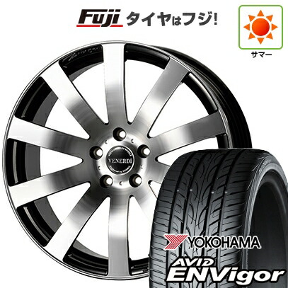 【新品国産車用5穴114.3】 夏タイヤ ホイール4本セット 225/45R18 ヨコハマ エイビッド エンビガーS321 コスミック ヴェネルディ ツィンガー 7.5J 18インチ(送料無料)