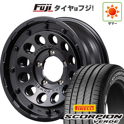 【新品】ジムニーシエラ/ジムニーノマド 夏タイヤ ホイール4本セット 215/70R16 ピレリ スコーピオン ヴェルデ MID WHEELS NITRO POWER H12 ショットガン 6J 16インチ(送料無料)