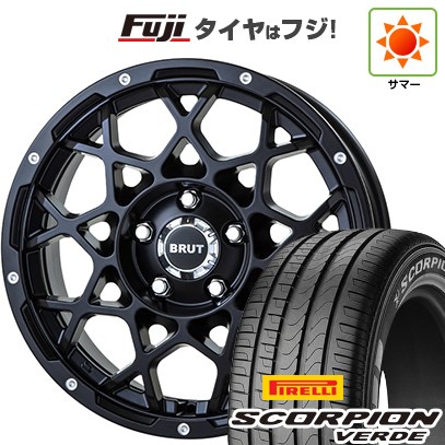 【新品】デリカD5 夏タイヤ ホイール4本セット 215/70R16 ピレリ スコーピオン ヴェルデ トライスター BRUT BR-55 6.5J 16インチ(送料無料)|フジコーポレーション