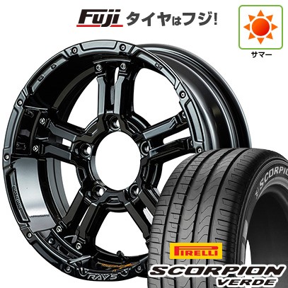 【新品】ジムニーシエラ/ジムニーノマド 夏タイヤ ホイール4本セット 215/70R16 ピレリ スコーピオン ヴェルデ RAYS レイズ デイトナ FDX-J コレクション 5.5J 16インチ(送料無料)|フジコーポレーション