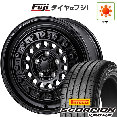 【新品】デリカD5 夏タイヤ ホイール4本セット 215/70R16 ピレリ スコーピオン ヴェルデ モンツァ HI-BLOCK ターマー 7J 16インチ(送料無料)｜フジコーポレーション