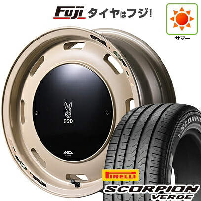 【新品】ジムニーシエラ/ジムニーノマド 夏タイヤ ホイール4本セット 215/70R16 ピレリ スコーピオン ヴェルデ MID WHEELS MID&times;DOD ウシャリントバリ 6J 16インチ(送料無料)｜フジコーポレーション