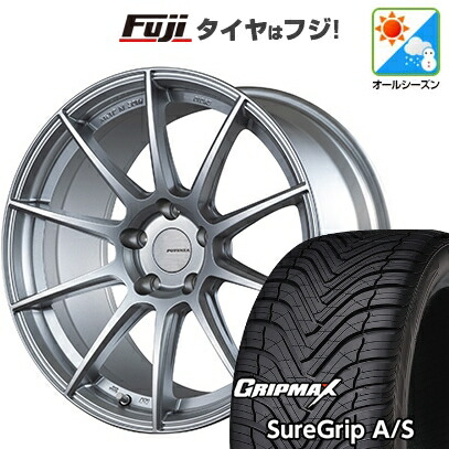 【新品国産車用5穴114.3】 オールシーズンタイヤ ホイール4本セット 215/50R18 グリップマックス シュアグリップ オールシーズン(限定) ブリヂストン ポテンザ SW010 7.5J 18インチ(送料無料)