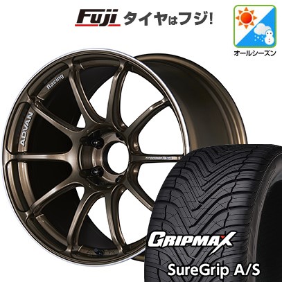 【新品国産車用5穴114.3】 オールシーズンタイヤ ホイール4本セット 225/40R18 グリップマックス シュアグリップ オールシーズン(限定) ヨコハマ アドバンレーシング RSIII 8.5J 18インチ(送料無料)|フジコーポレーション