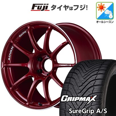 【新品国産車用5穴114.3】 オールシーズンタイヤ ホイール4本セット 215/45R18 グリップマックス シュアグリップ オールシーズン(限定) ヨコハマ アドバンレーシング RSIII 18インチ(送料無料)