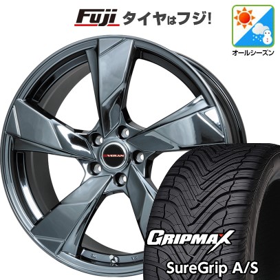 【新品国産車用5穴114.3】 オールシーズンタイヤ ホイール4本セット 225/45R19 グリップマックス シュアグリップ オールシーズン(限定) プレミックス ヴェランV(BMC) 8J 19インチ(送料無料)|フジコーポレーション
