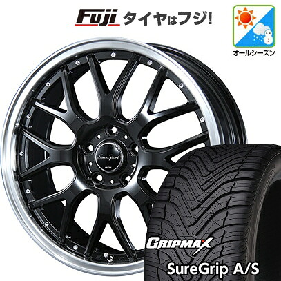 【新品国産車用5穴114.3】 オールシーズンタイヤ ホイール4本セット 225/45R18 グリップマックス シュアグリップ オールシーズン(限定) ブレスト ユーロスポーツ タイプ815 7J 18インチ(送料無料)|フジコーポレーション