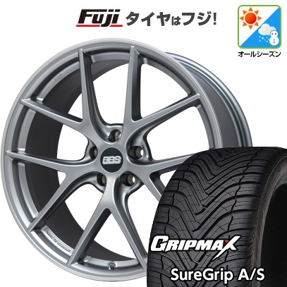 【新品国産車用5穴114.3】 オールシーズンタイヤ ホイール4本セット 225/45R19 グリップマックス シュアグリップ オールシーズン(限定) BBS GERMANY CI-R プラチナムシルバー 8.5J 19インチ(送料無料)