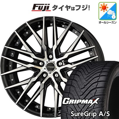 【新品国産車用5穴114.3】 オールシーズンタイヤ ホイール4本セット 225/40R19 グリップマックス シュアグリップ オールシーズン(限定) 共豊 シュタイナー CVX 8.5J 19インチ(送料無料)