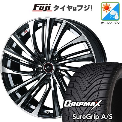 【新品国産車用5穴114.3】 オールシーズンタイヤ ホイール4本セット 235/60R18 グリップマックス シュアグリップ オールシーズン(限定) WEDS ウェッズ レオニス FS 8J 18インチ(送料無料)