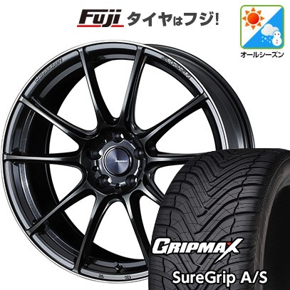 【新品国産車用5穴114.3】 オールシーズンタイヤ ホイール4本セット 225/40R19 グリップマックス シュアグリップ オールシーズン(限定) WEDS ウェッズスポーツ SA-25R 8.5J 19インチ(送料無料)