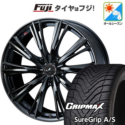 【新品国産車用5穴114.3】 オールシーズンタイヤ ホイール4本セット 225/45R18 グリップマックス シュアグリップ オールシーズン(限定) WEDS ウェッズ レオニス WX 7J 18インチ(送料無料)|フジコーポレーション