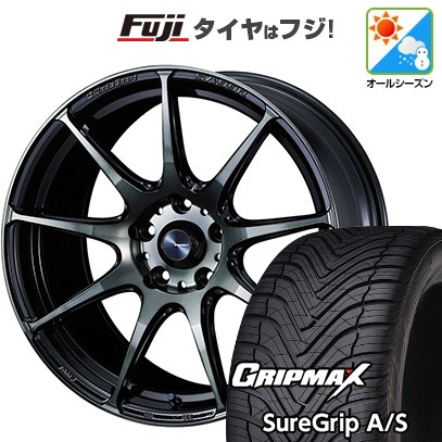 【新品国産車用5穴114.3】 オールシーズンタイヤ ホイール4本セット 235/60R18 グリップマックス シュアグリップ オールシーズン(限定) WEDS ウェッズ ウェッズスポーツ SA-99R 8J 18インチ(送料無料)