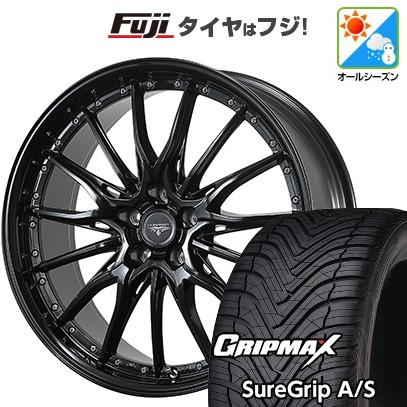 【新品国産車用5穴114.3】 オールシーズンタイヤ ホイール4本セット 225/55R19 グリップマックス シュアグリップ オールシーズン(限定) トピー ドルフレン ヒューバー 8J 19インチ(送料無料)