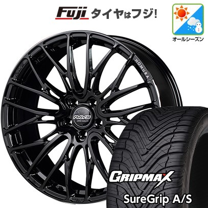 【新品国産車用5穴114.3】 オールシーズンタイヤ ホイール4本セット 225/45R19 グリップマックス シュアグリップ オールシーズン(限定) RAYS レイズ ホムラ 2X10BD 8J 19インチ(送料無料)