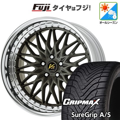 【新品国産車用5穴114.3】 オールシーズンタイヤ ホイール4本セット 225/45R18 グリップマックス シュアグリップ オールシーズン(限定) WORK ワーク VS VS-XV 8.5J 18インチ(送料無料)