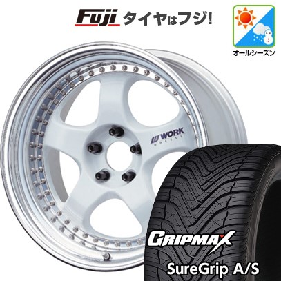 【新品国産車用5穴114.3】 オールシーズンタイヤ ホイール4本セット 225/55R19 グリップマックス シュアグリップ オールシーズン(限定) WORK ワーク マイスター S1 3P 8J 19インチ(送料無料)|フジコーポレーション