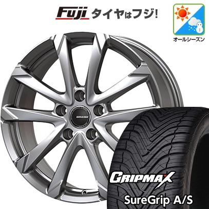 【新品国産車用5穴114.3】 オールシーズンタイヤ ホイール4本セット 215/50R18 グリップマックス シュアグリップ オールシーズン(限定) コーセイ クレイシズ GC36F 7J 18インチ(送料無料)｜フジコーポレーション