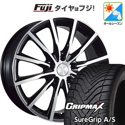 【新品国産車用5穴114.3】 オールシーズンタイヤ ホイール4本セット 225/45R19 グリップマックス シュアグリップ オールシーズン(限定) ブリヂストン バルミナ A12 7.5J 19インチ(送料無料)