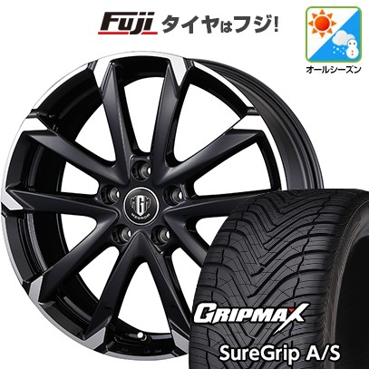【新品国産車用5穴114.3】 オールシーズンタイヤ ホイール4本セット 215/45R18 グリップマックス シュアグリップ オールシーズン(限定) コーセイ MZ-GROW C52S 18インチ(送料無料)