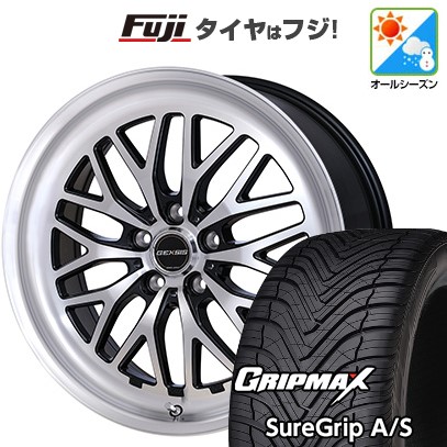 【新品国産車用5穴114.3】 オールシーズンタイヤ ホイール4本セット 225/45R18 グリップマックス シュアグリップ オールシーズン(限定) モンツァ ジェクシス GM210 7.5J 18インチ(送料無料)