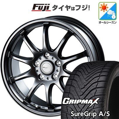 【新品国産車用5穴114.3】 オールシーズンタイヤ ホイール4本セット 215/50R18 グリップマックス シュアグリップ オールシーズン(限定) ビッグウエイ BWスポーツ ZT10 7.5J 18インチ(送料無料)