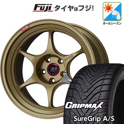 【新品国産車用5穴114.3】 オールシーズンタイヤ ホイール4本セット 225/45R19 グリップマックス シュアグリップ オールシーズン(限定) ENKEI エンケイ PerformanceLine PF06 ゴールド 8J 19インチ(送料無料)|フジコーポレーション