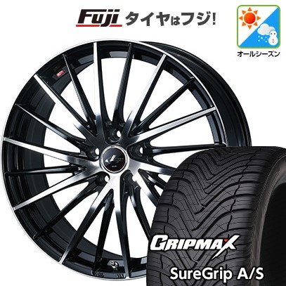 【新品国産車用5穴114.3】 オールシーズンタイヤ ホイール4本セット 225/45R19 グリップマックス シュアグリップ オールシーズン(限定) WEDS ウェッズ レオニス FR 8J 19インチ(送料無料)|フジコーポレーション