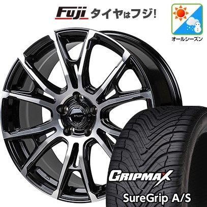 【新品国産車用5穴114.3】 オールシーズンタイヤ ホイール4本セット 225/45R19 グリップマックス シュアグリップ オールシーズン(限定) モンツァ HI-BLOCK シュタッド 8J 19インチ(送料無料)