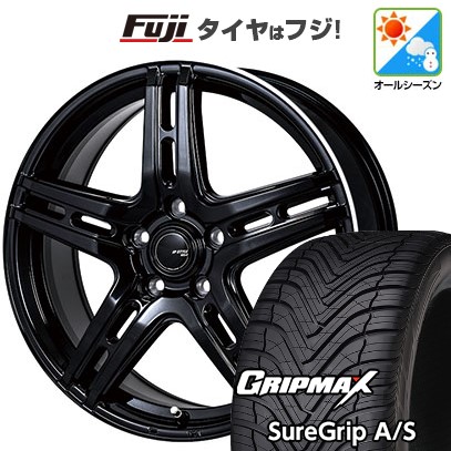 【新品国産車用5穴114.3】 オールシーズンタイヤ ホイール4本セット 225/55R18 グリップマックス シュアグリップ オールシーズン(限定) モンツァ JPスタイル R52 7J 18インチ(送料無料)
