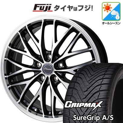 【新品国産車用5穴114.3】 オールシーズンタイヤ ホイール4本セット 225/45R18 グリップマックス シュアグリップ オールシーズン(限定) ホットスタッフ クロノス CH-113 7J 18インチ(送料無料)｜フジコーポレーション