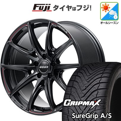 【新品国産車用5穴114.3】 オールシーズンタイヤ ホイール4本セット 225/40R19 グリップマックス シュアグリップ オールシーズン(限定) RAYS レイズ ベルサス VV25R 8J 19インチ(送料無料)