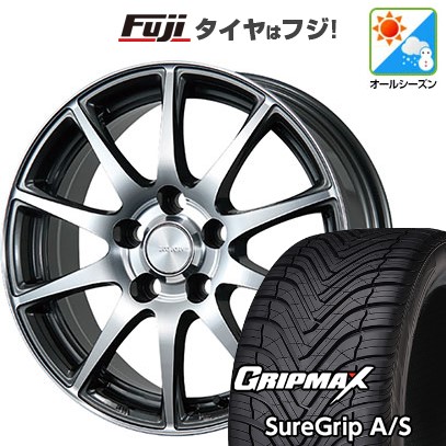 【新品国産車用5穴114.3】 オールシーズンタイヤ ホイール4本セット 225/55R18 グリップマックス シュアグリップ オールシーズン(限定) ブリヂストン エコフォルム CRS23 7.5J 18インチ(送料無料)|フジコーポレーション
