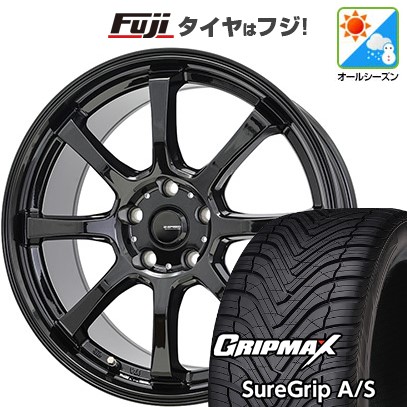【新品国産車用5穴114.3】 オールシーズンタイヤ ホイール4本セット 215/45R18 グリップマックス シュアグリップ オールシーズン(限定) ホットスタッフ ジースピード G-08 18インチ(送料無料)｜フジコーポレーション
