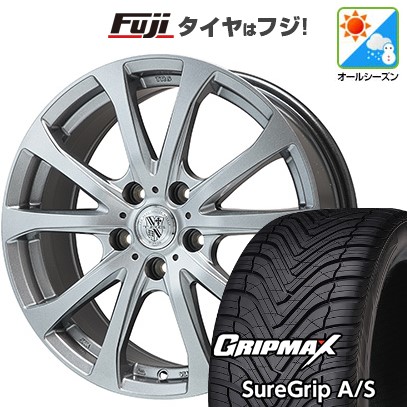【新品国産車用5穴114.3】 オールシーズンタイヤ ホイール4本セット 215/50R18 グリップマックス シュアグリップ オールシーズン(限定) ビッグウエイ TRG-バーンII 7.5J 18インチ(送料無料)|フジコーポレーション