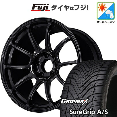 【新品国産車用5穴100】 オールシーズンタイヤ ホイール4本セット 225/55R18 グリップマックス シュアグリップ オールシーズン(限定) ヨコハマ アドバンレーシング RZ-F2 7.5J 18インチ(送料無料)