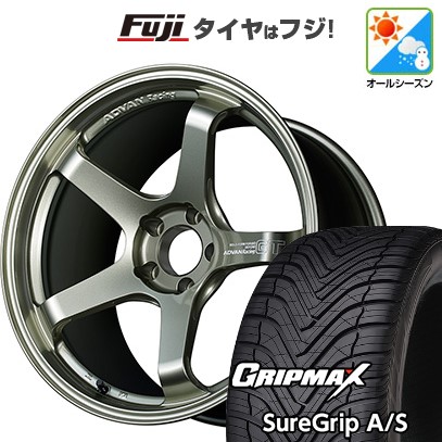 【新品国産車用5穴114.3】 オールシーズンタイヤ ホイール4本セット 235/55R19 グリップマックス シュアグリップ オールシーズン(限定2024年製) ヨコハマ アドバンレーシング GT ビヨンド 8.5J 19インチ(送料無料)