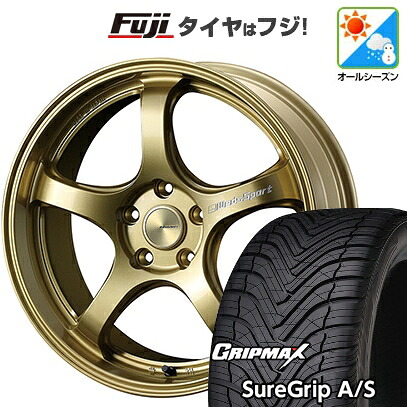【新品国産車用5穴114.3】 オールシーズンタイヤ ホイール4本セット 225/45R18 グリップマックス シュアグリップ オールシーズン(限定) WEDS ウェッズ ウェッズスポーツ RN-05M 7.5J 18インチ(送料無料)