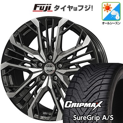 【新品国産車用5穴114.3】 オールシーズンタイヤ ホイール4本セット 225/40R19 グリップマックス シュアグリップ オールシーズン(限定) 共豊 シュタイナー LGX 8J 19インチ(送料無料)