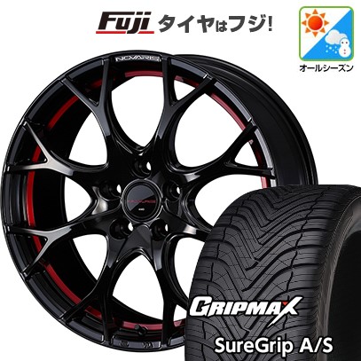 【新品国産車用5穴114.3】 オールシーズンタイヤ ホイール4本セット 235/60R18 グリップマックス シュアグリップ オールシーズン(限定) WEDS ウェッズ ノヴァリス ローグ UY 8J 18インチ(送料無料)