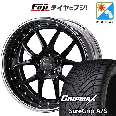 【新品国産車用5穴114.3】 オールシーズンタイヤ ホイール4本セット 225/55R19 グリップマックス シュアグリップ オールシーズン(限定) WEDS ウェッズ マーベリック 1705S 8J 19インチ(送料無料)|フジコーポレーション
