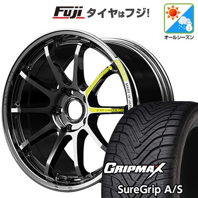 【新品国産車用5穴114.3】 オールシーズンタイヤ ホイール4本セット 215/45R18 グリップマックス シュアグリップ オールシーズン(限定) RAYS レイズ グラムライツ 57NR LIMITED 18インチ(送料無料)