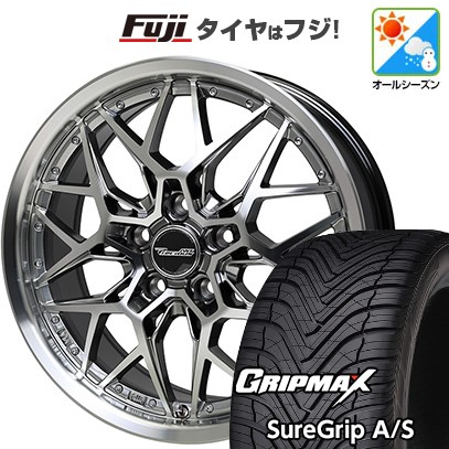 【新品国産車用5穴114.3】 オールシーズンタイヤ ホイール4本セット 235/50R18 グリップマックス シュアグリップ オールシーズン(限定) ホットスタッフ プレシャス アストM5 8J 18インチ(送料無料)