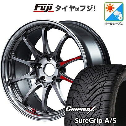 【新品国産車用5穴100】 オールシーズンタイヤ ホイール4本セット 225/40R18 グリップマックス シュアグリップ オールシーズン(限定) RAYS レイズ ボルクレーシング CE28N-plus SL 8J 18インチ(送料無料)|フジコーポレーション