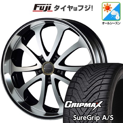 【新品国産車用5穴114.3】 オールシーズンタイヤ ホイール4本セット 235/55R19 グリップマックス シュアグリップ オールシーズン(限定2024年製) エムズスピード ジュノウ バベル 8J 19インチ(送料無料)|フジコーポレーション