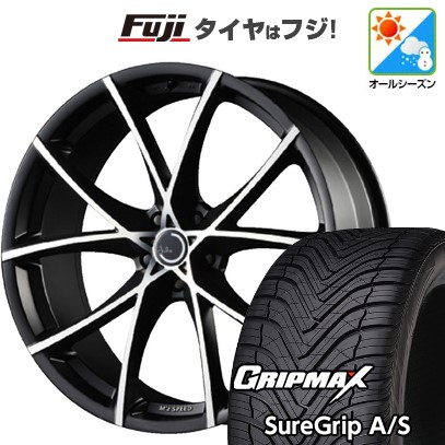 【新品国産車用5穴114.3】 オールシーズンタイヤ ホイール4本セット 225/55R19 グリップマックス シュアグリップ オールシーズン(限定) エムズスピード ジュリア フルスロットル 8J 19インチ(送料無料)
