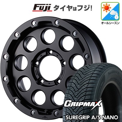【新品】ジムニー オールシーズンタイヤ ホイール4本セット 175/80R16 グリップマックス シュアグリップ オールシーズン ナノ(限定) ギャルソン マルビーレ マッドラン 5.5J 16インチ(送料無料)｜フジコーポレーション